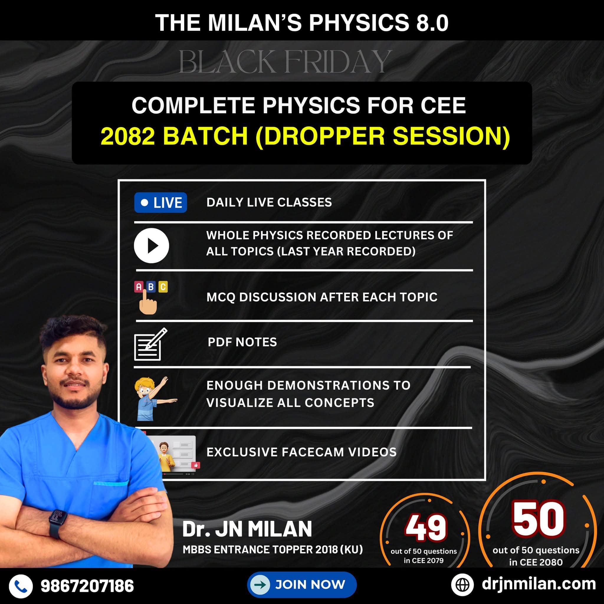 Whole Physics Live 8.0 (Dropper’s Session) + Recorded + QAD Crash Course