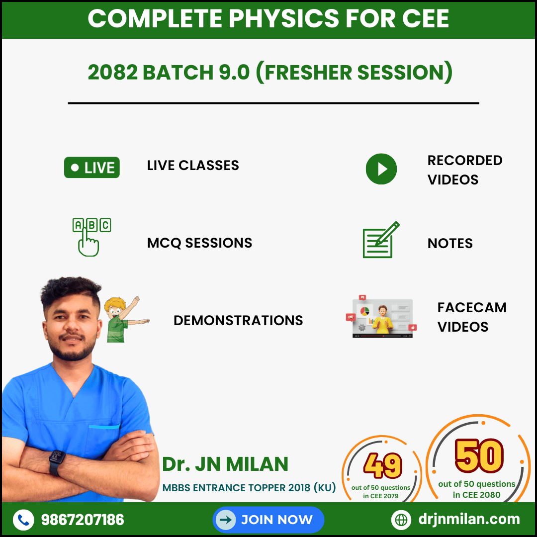 Whole Physics Live 9.0 (Fresher Session) – 2082 Batch for CEE
